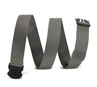 WHIPPY Elastischer Gürtel Herren Verstellbarer Outdoor Stretchgürtel Unisex Arbeitsgürtel für Damen Herren Stoffgürtel mit Kunststoffschnalle，grau 110cm