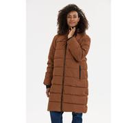 Wintermantel WHISTLER "Amaret", Damen, Gr. 46, braun, 100% Polyester, unifarben, lang, ohne Ausschnitt, Mäntel Wintermantel, mit Kunstdaunenpolster und 2-Wege-Reißverschluss (71891464-46) braun