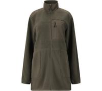 Fleecejacke WHISTLER "Felis", Damen, Gr. 36, grün (schwarz, anthrazit), 100% Polyester, mehrfarbig, lang, hoch geschlossener Ausschnitt, Jacken, aus atmungsaktivem Material (62955369-36) schwarz, anth