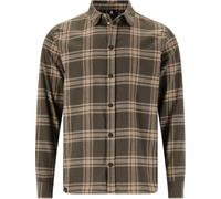 Fleeceshirt WHISTLER "Hoggs", Herren, Gr. S, braun (braun, gelb), 60% Baumwolle, 40% Polyester, gestreift, mehrfarbig, normal, ohne Ausschnitt, Shirts, im klassischen Stil (29551959-S) braun, gelb