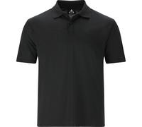 Langarm-Poloshirt WHISTLER "Vale", Herren, Gr. 4XL, grau (schwarz, anthrazit), 97% Polyester, 3% Elasthan, unifarben, normal, ohne Ausschnitt, Shirts, Aus leichtgewichtigem Material (76037616-4XL) sch