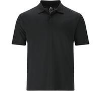 Langarm-Poloshirt WHISTLER "Vale", Herren, Gr. S, grau (schwarz, anthrazit), 97% Polyester, 3% Elasthan, unifarben, normal, ohne Ausschnitt, Shirts, Aus leichtgewichtigem Material (76037616-S) schwarz