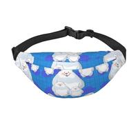 White Bear Family Travel Fashion Hüfttasche, geeignet für Sport, Laufen, Radfahren, Reisen, Angeln, Jungen, große Crossbody-Hüfttasche