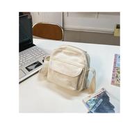 (White) Fashion Small Canvas Crossbody Bags for Women Mini Shoulder Phone Purse Girl Student Cotton Cloth Mini Female Handbags Flap