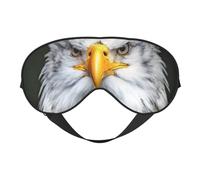 White Head Adler doppelseitige weiche Verdunkelungs-Augenmaske, Entspannung, Nulldruck, Nachtschlaf-Augenmaske