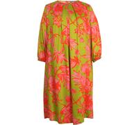 White Label 3/4-Arm-Kleid mit Allover-Blumenmuster Grün/Pink (Größe: 34) 34 bunt