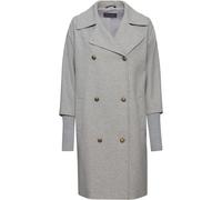 White Label Doppelreihiger Mantel Grau-Melange (Größe: 42) 42 grau