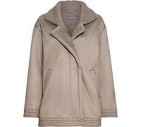 White Label Fake-Fur-Mantel Beige (Größe: 42)