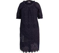 White Label Kleid mit Madeira-Spitze Marine (Größe: 42) 42 blau