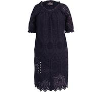 White Label Kleid mit Madeira-Spitze Marine (Größe: 36) 36 blau
