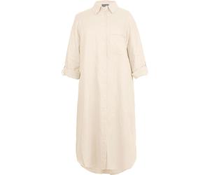 White Label Midi-Hemdblusenkleid aus Leinen Weiß (Größe: 34) 34 weiß