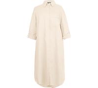 White Label Midi-Hemdblusenkleid aus Leinen Weiß (Größe: 38) 38 weiß