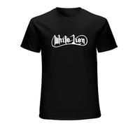 White Lion Music Music Band T-Shirt Mens Unisex Black Tees XXL