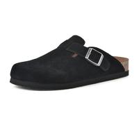 White Mountain Bari Clog für Damen, Schwarzes Veloursleder, 35.5 EU