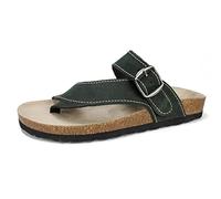 WHITE MOUNTAIN Damen Carly Flache Sandale, Black/Nubuk, 41 EU