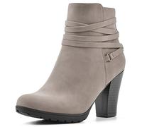 WHITE MOUNTAIN Shoes Women's Spade Boot, Taupe/Sueded/Smooth, 40 EU Weit