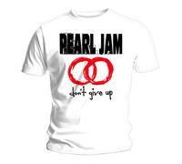White Pearl Jam Don't Give Up Eddie Vedder offiziell Männer T-Shirt Herren (X-Large)