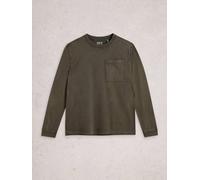 White Stuff Accleton Long Sleeve Tee 444245 in KHAKI_GRN, Size M 360245 444245-KHAKI_GRN-M 5063390658300 White Stuff M