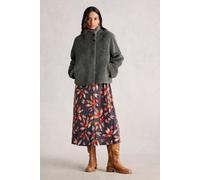 White Stuff Adley Reversible Borg Jacket Grey Multi Größe: 16 | Cropped-Jacken Outlet | Damen | Grau