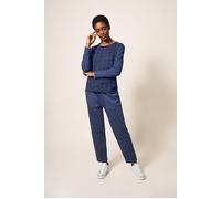 White Stuff Annabel Ls Tee Navy Print Größe: 6 | Longsleeves Outlet | Damen | Blau