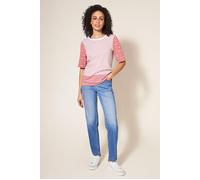 White Stuff Annabel Stripe Tee Pink Multi Größe: 14 | Hemden Outlet | Damen | Rosa