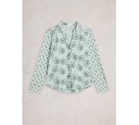 White Stuff ANNIE JERSEY SHIRT 444331 in GREEN_PR, Size 10 360576 444331-GREEN_PR-10 5063390710503 White Stuff 10