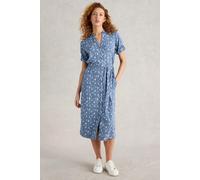 White Stuff Womens Annie Jersey Shirt Dress in BLUE_PR Art WS443502 358415 443502-BLUE_PR-10 5063390621939 White Stuff 10
