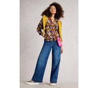 White Stuff Annie Jersey Shirt Navy Multi Größe: 12 | Business hemden Outlet | Damen | Blau