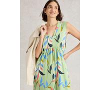 White Stuff Womens Archer Jersey Maxi Dress in GREEN_MLT Art WS443516 358534 443516-GREEN_MLT-10 5063390614504 White Stuff 10