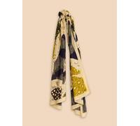 White Stuff Bird Patchwork Eco Vero Scarf 352926 440535-GREEN_PR-ONE SIZE 5059514826533 White Stuff ONE SIZE