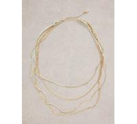 White Stuff Blossom Multi Layer Necklace in GLD TN MET Art. WS443120 356578 443120-GLD TN MET-ONE SIZE 5063390580175 White Stuff