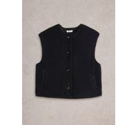 White Stuff Borg Gilet in PURE_BLK WS442327 355924 WS442327-PURE_BLK-S 5063390276047 White Stuff S