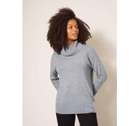 White Stuff CALLIE HIGH NECK CASHMERE JUMPER 439900 in MID GREY 352850 439900-MID_GREY 5059514748293 White Stuff 10-S/M