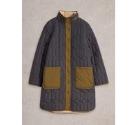 White Stuff Carmel Borg Lined Quilted Coat in DK_GREY WS442050 355969 WS442050-DK_GREY-10 5063390286657 White Stuff 10-S/M