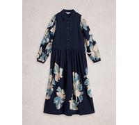 White Stuff Claire Shirt Dress 444734 in NAVY_PR, Size 10R 361776 444734-NAVY_PR-10 5063390883405 White Stuff 10