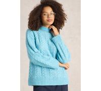 White Stuff Cleo Jumper Bright Blue Größe: 12 | Strickpullover Outlet | Damen | Blau