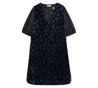 White Stuff Cleo Velvet Mix Dress Black Print Größe: 8 | Midikleider Outlet | Damen | Schwarz
