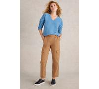 White Stuff Clover Cargo Trouser Mid Tan Größe: 6 LONG | Cargohosen Outlet | Damen