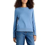 White Stuff Damen-Freizeitpullover Katie - Weiche Baumwoll-Wollmischung - Mittelblau - Größe 44