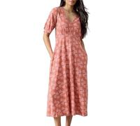 White Stuff Damen-Jerseykleid Megan - Langarmkleid für mühelosen Stil - PINK PR - Größe 38R
