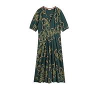 White Stuff Damen-Jerseykleid Megan mit Langen Ärmeln und V-Ausschnitt - Die Eleganz eines Langarms in einem vielseitigen Baumwoll-Modal-Gemisch. - GRÜN MLT - Größe 40R