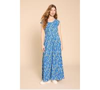 White Stuff Darcie Jersey Maxi Dre Blue Printed Größe: 8R | Maxikleider Outlet | Damen | Blau