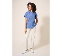 White Stuff Ella Cotton Shirt Blue Größe: 10 REGULAR | Business hemden Outlet | Damen | Blau
