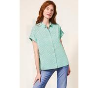 White Stuff Ella Cotton Shirt Mid Green Größe: 16R | Business hemden Outlet | Damen | Grün