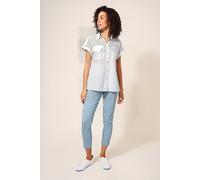 White Stuff Ella Cotton Shirt Pale Ivory Größe: 24R | Business hemden Outlet | Damen | Weiß