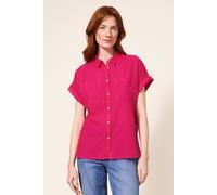 White Stuff Ella Organic Cotton Shirt Bright Pink Größe: 6 PETITE | Business hemden Outlet | Damen | Rosa