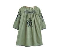 White Stuff Ella Smocked Dress Green Print Größe: 5-6 | Kleider Outlet | kids | Grün