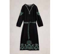 White Stuff Evie Embroidered Dress 444721 in BLK_MLT, Size 10 361763 444721-BLK_MLT-10 5063390885591 White Stuff 10