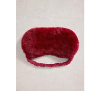 White Stuff Faux Fur & Velvet Eye Mask 444862 in DK_RED, Size ONE SIZE 361552 444862-DK_RED-ONE SIZE 5063390981637 White Stuff ONE SIZE