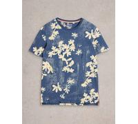 White Stuff Floral Printed SS Tee in NAVY PR Art. WS442645 356181 442645-NAVY PR-M 5063390495165 White Stuff